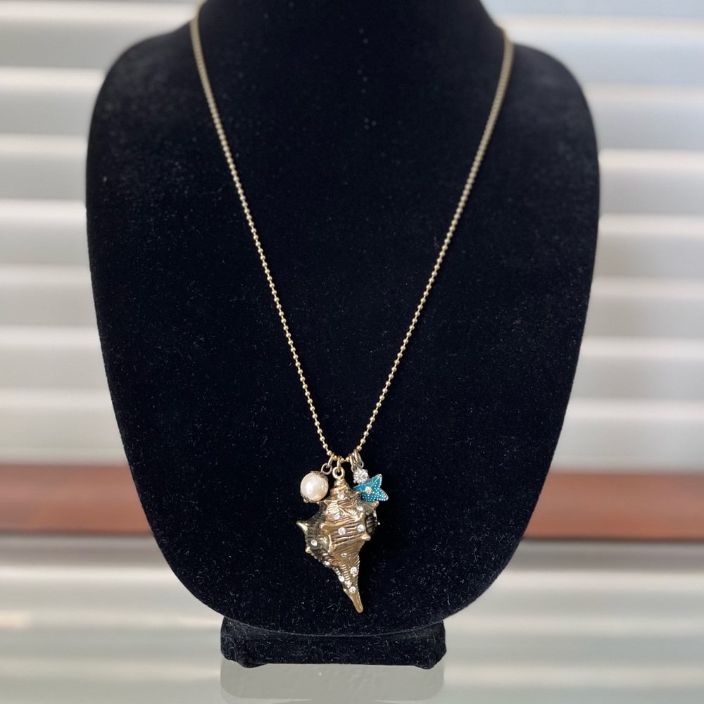 Long Betsey Johnson Seashell Necklace